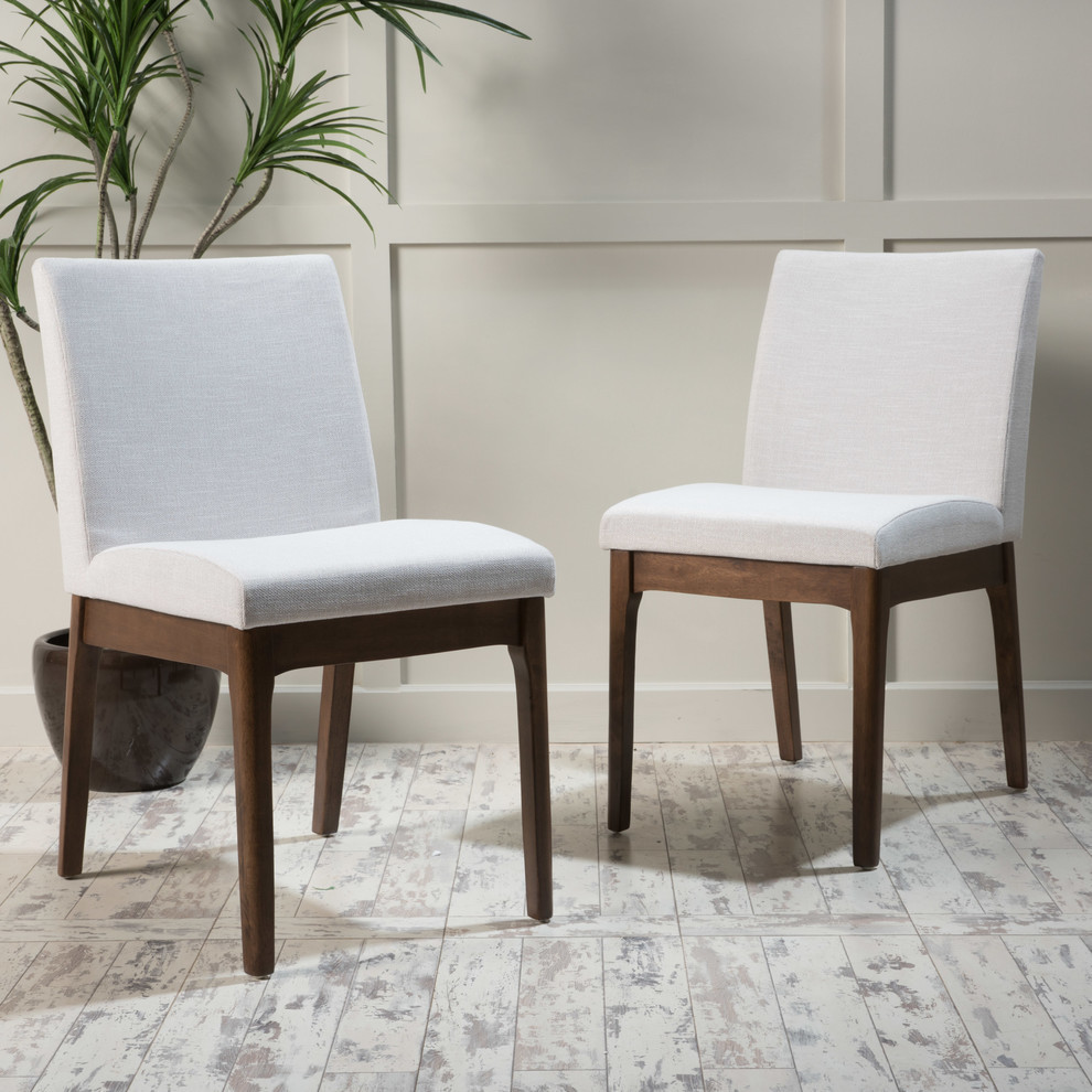 Oceanna Mid Century Modern Dining Chairs  Set of 2   Midcentury   Dining Chairs   by GDFStudio  Houzz