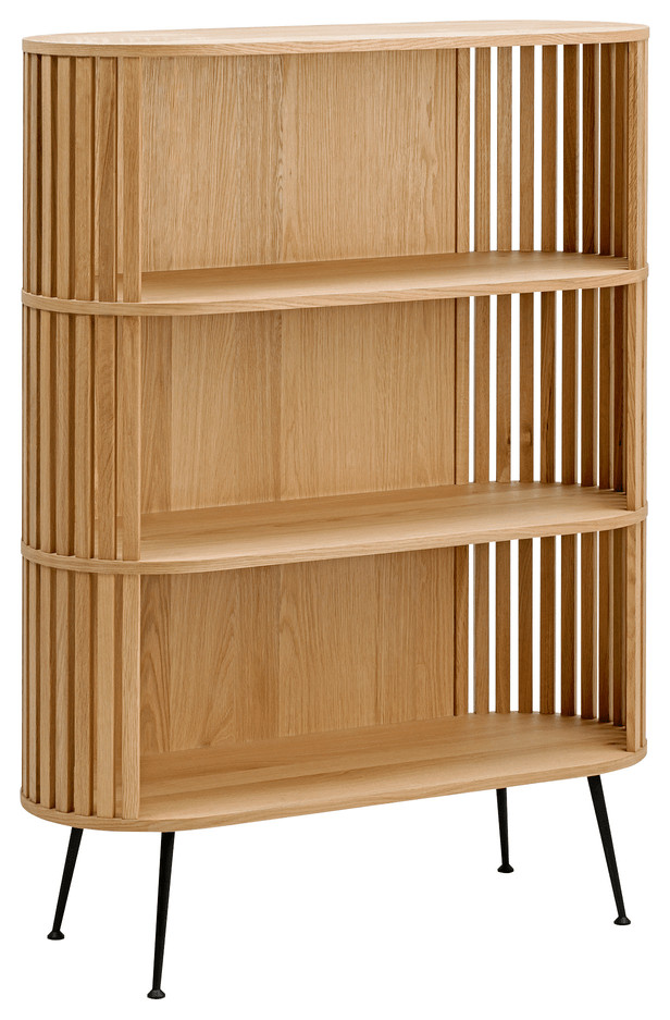 57 quotWhite Wood Three Tier Standard Bookcase   Bookcases   by HomeRoots  Houzz