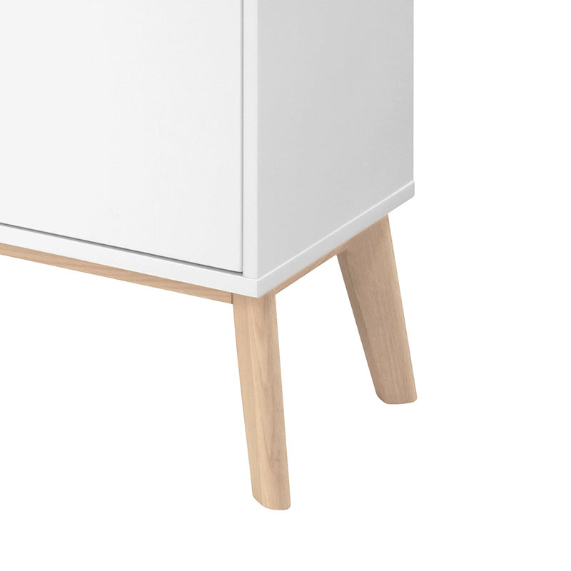 SABINE Sideboard Buffet 180cm - White/Natural