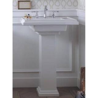 KOHLER Tresham Fireclay Pedestal in White K-2767-0