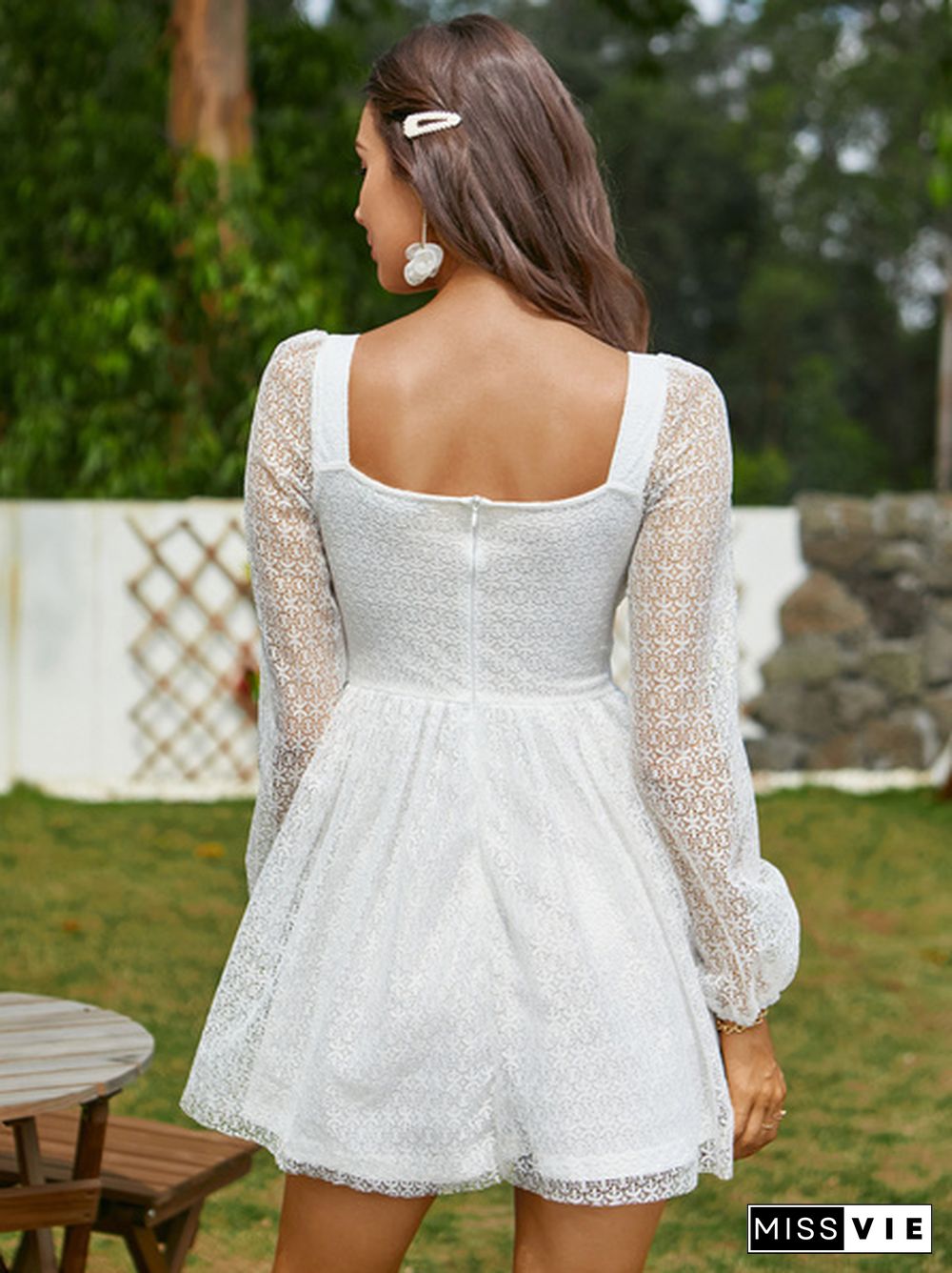 Cut Out Lace Dress