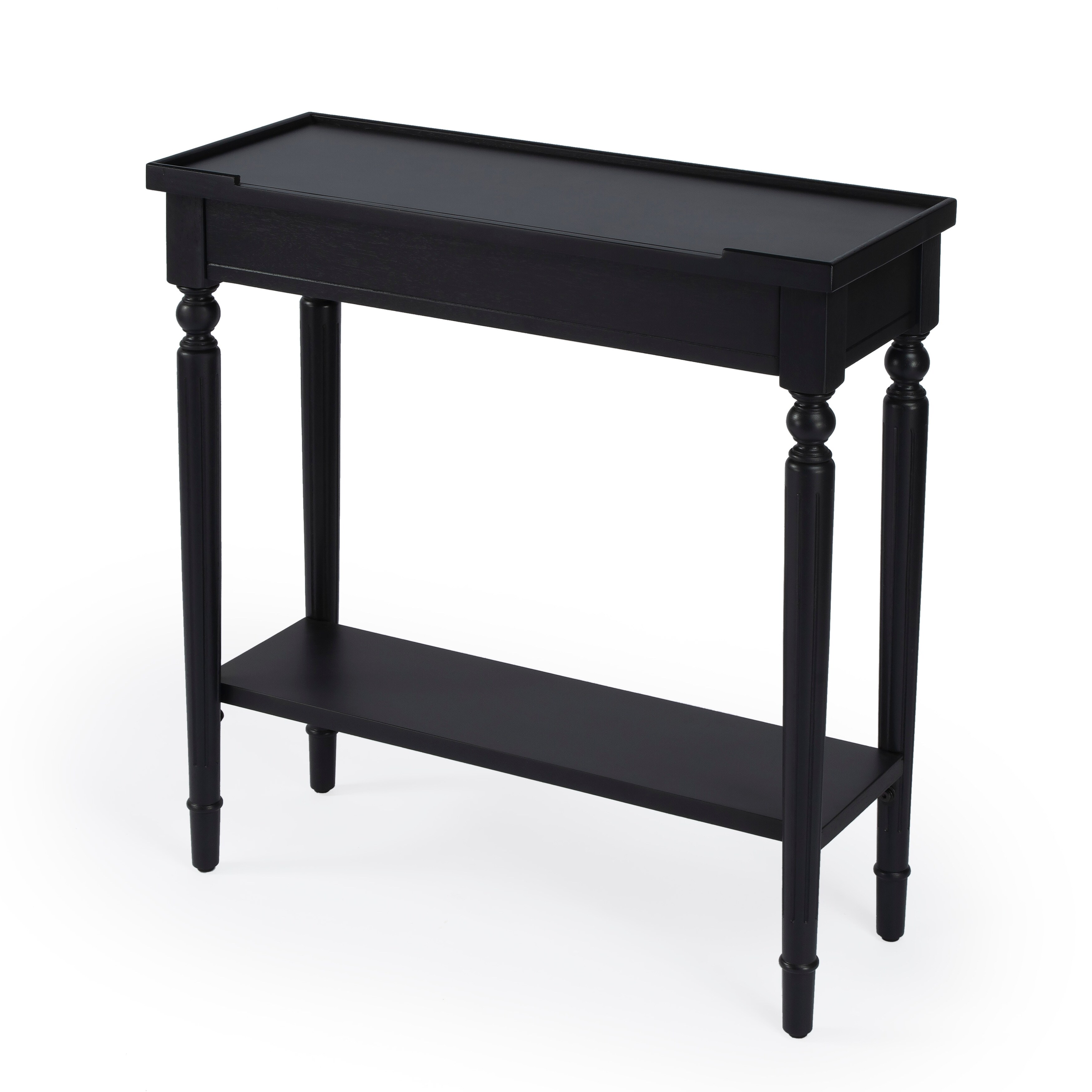 Handmade Butler Simple Elegance Plum Black Console Table