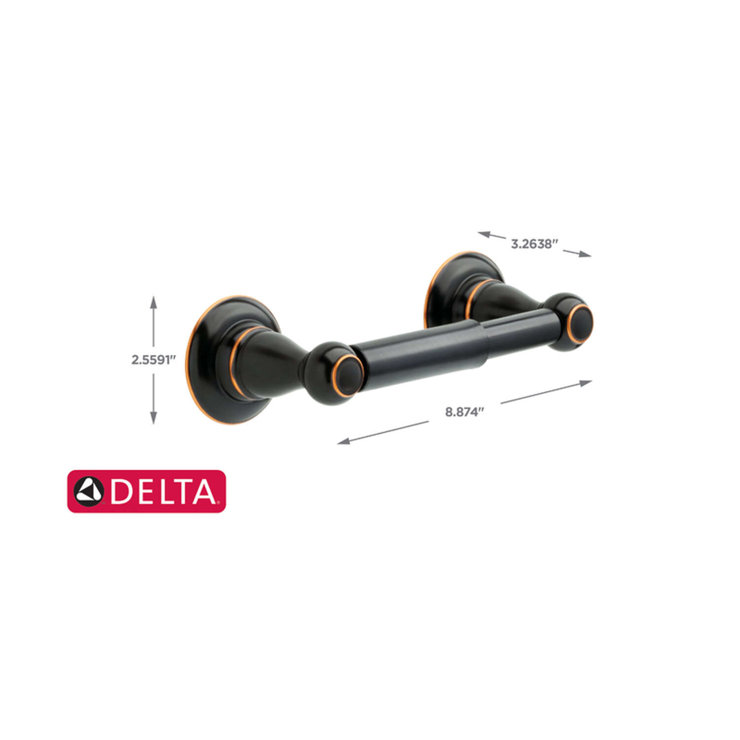 Delta Porter Oil Rubbed Bronze Bronze Toilet Paper Holder