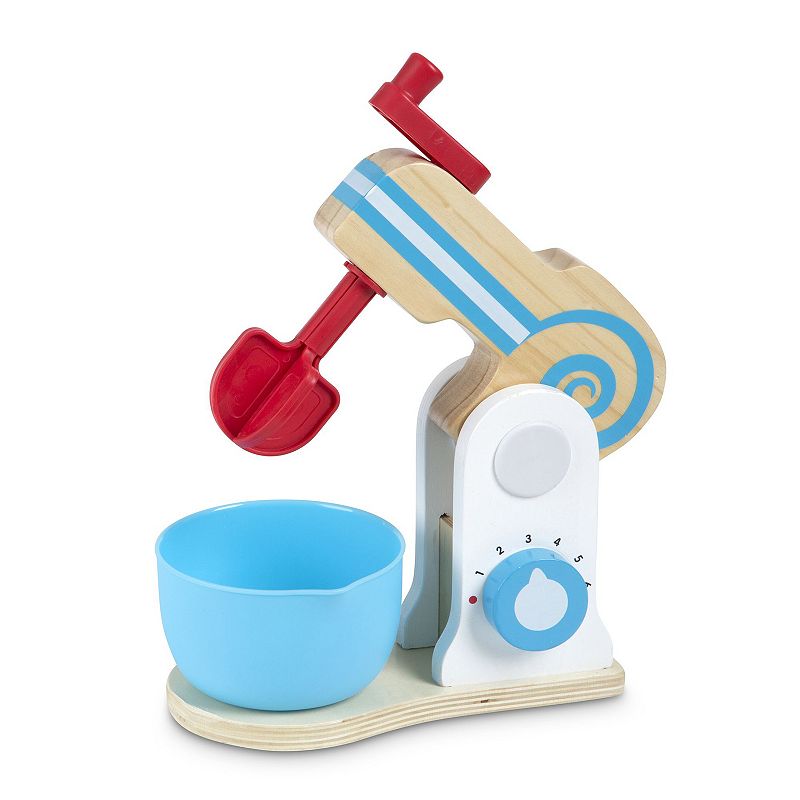 Melissa and Doug Wooden Make-a-Cake Mixer Set