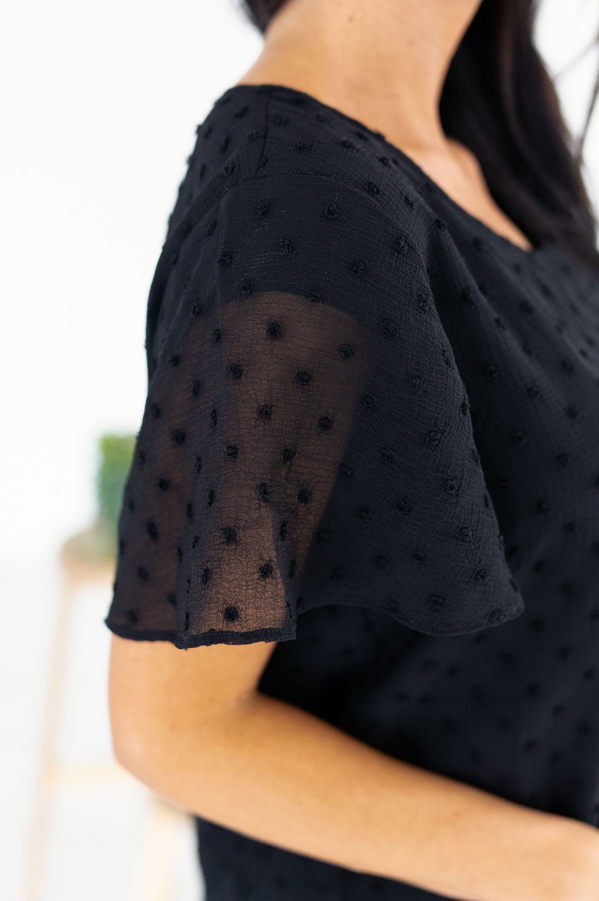 Gorgeous Swiss Dot Blouse