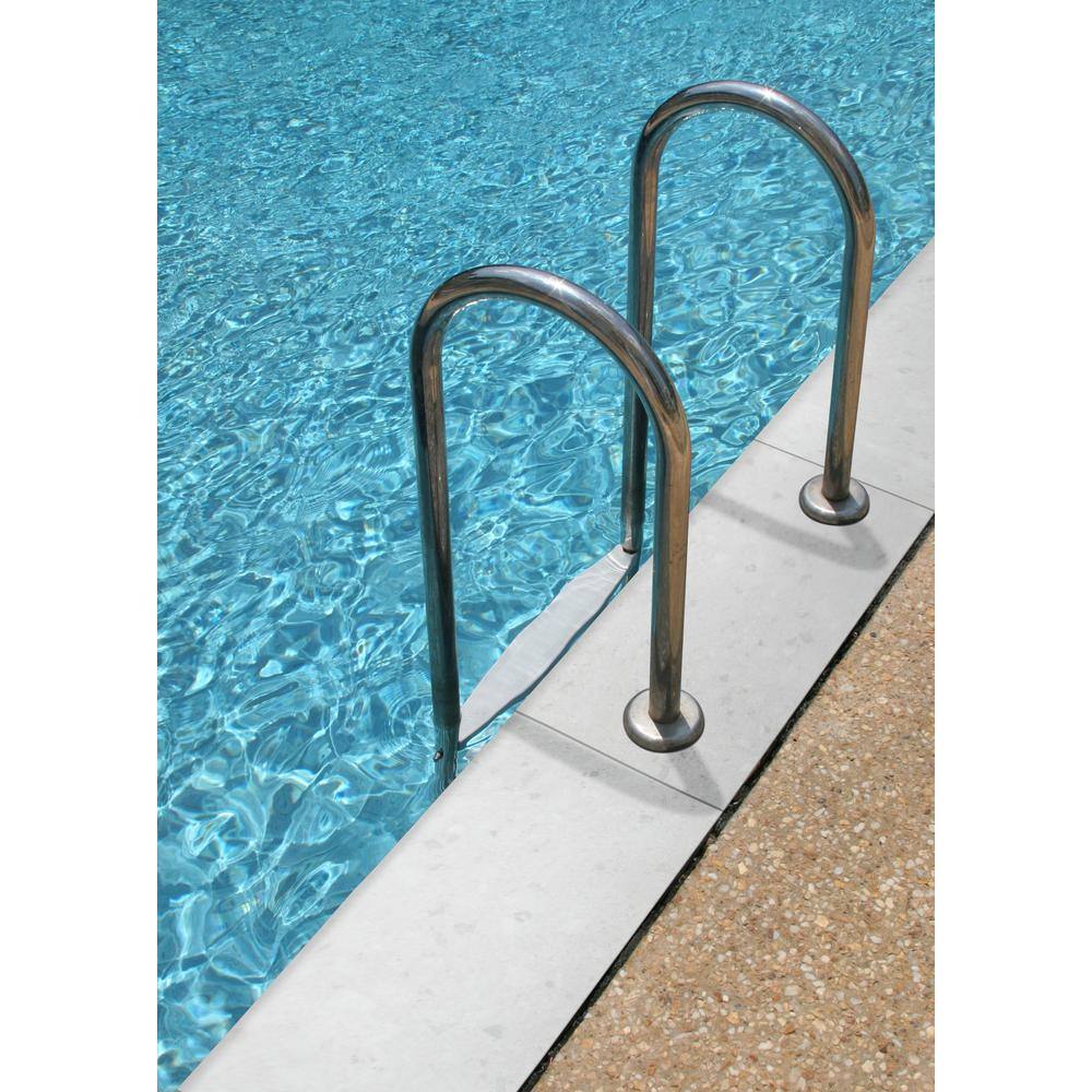 MSI 0.79 in. x 13 in. x 24 in. Terrazo Glacier Glazed Porcelain Pool Coping Floor (4.33 sq. ft.Case) COPNTERGLA1324