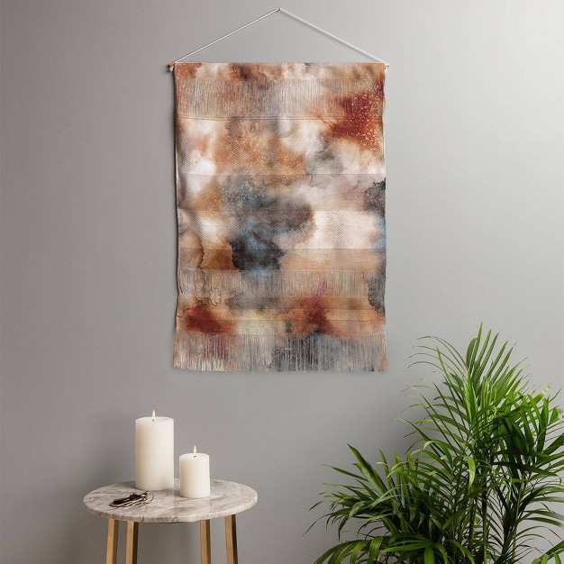 Ninola Design Western Dunes Abstract Watercolor Fiber Wall Hanging Deny Designs