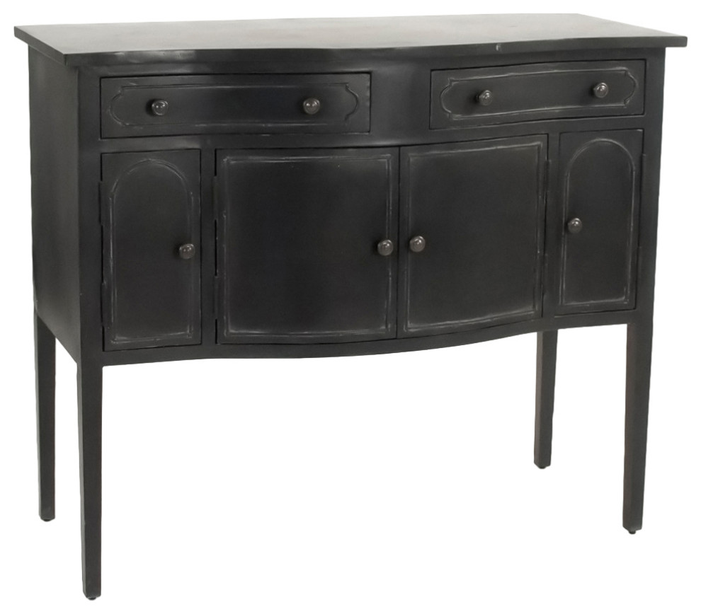 Corbyn Metal Console  Dark Gray   Transitional   Console Tables   by Zentique  Inc.  Houzz