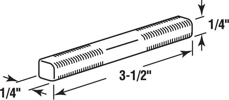 Prime-Line Zinc-Plated Silver Steel Replacement Spindles 2 pc