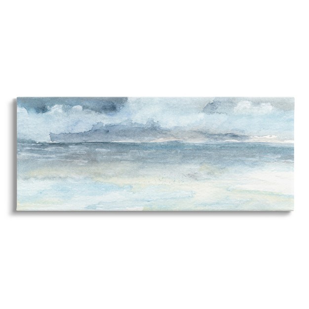 Stupell Industries Abstract Cloudy Ocean Waves Gallery Wrapped Canvas Wall Art