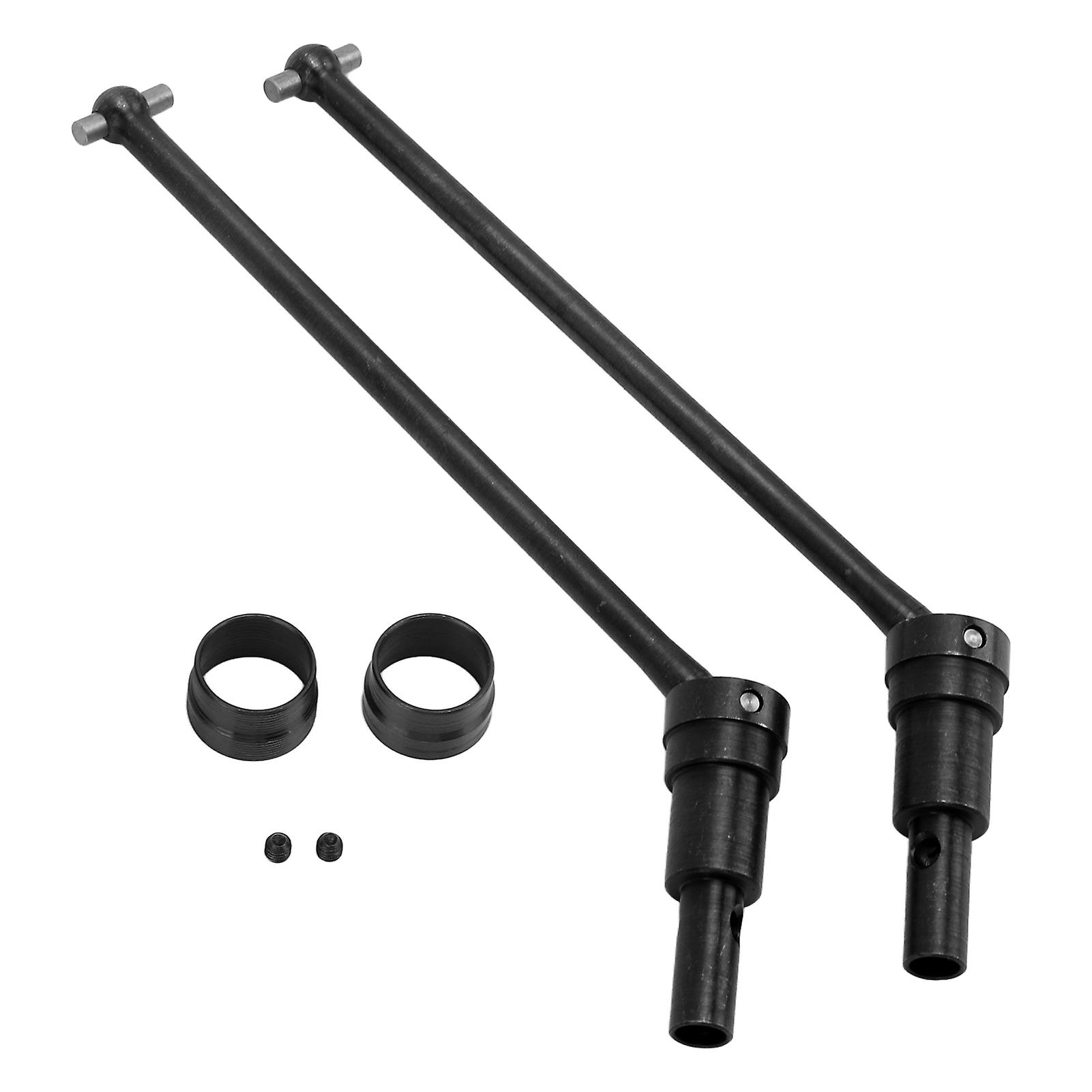 2pcs Metal Front And Rear Drive Shaft For Jlb 1/10 Rc Truck Harden Steel Universal Drive Shafts