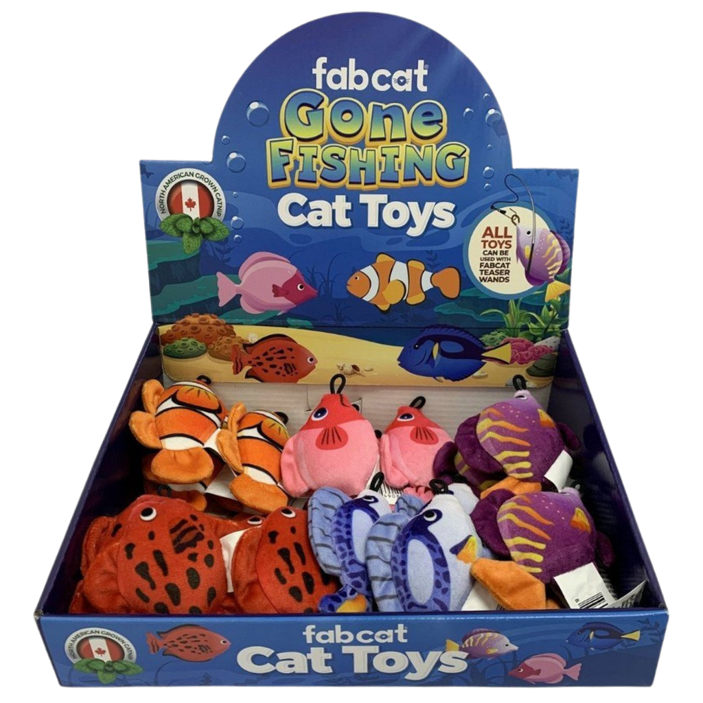 Fab Cat Gone Fishing Assorted Cat Toys