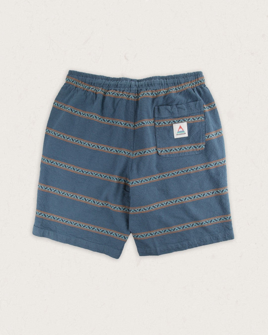 Drifter Organic Cotton Jacquard Shorts - Mediterranean Geo Stripe