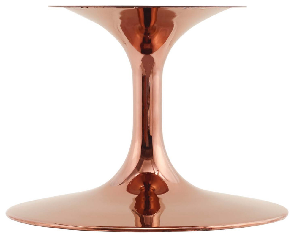 Coffee Table  Round  Wood  Metal  Rose Gold Brown Natural  Modern  Lounge   Midcentury   Coffee Tables   by House Bound  Houzz