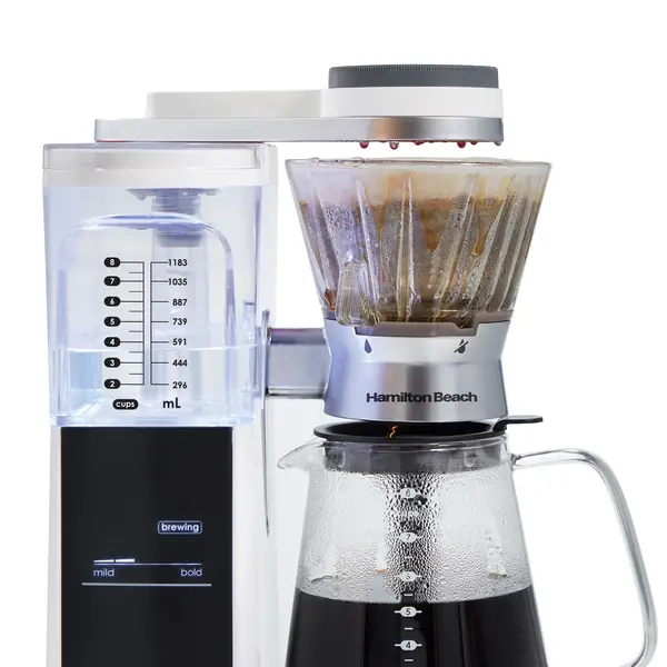 Hamilton Beach Convenient Craft Automatic or Manual Pour-Over Coffee Brewer