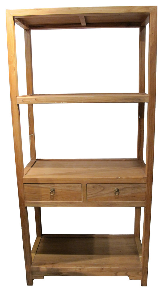 Natural Bookcase   Asian   Bookcases   by ZAAR Design Center  Houzz