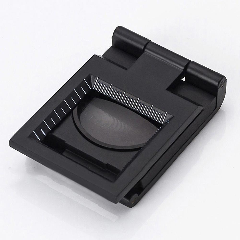 10x Zinc Alloy Black Paint All Metal Cloth Mirror Three Fold Mirror Textile Cloth Inspection Magnifying Glass 9005d