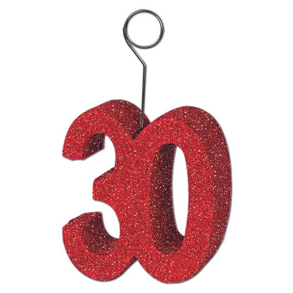 Beistle 50751 30 Glittered 30 Photo/Balloon Holder...