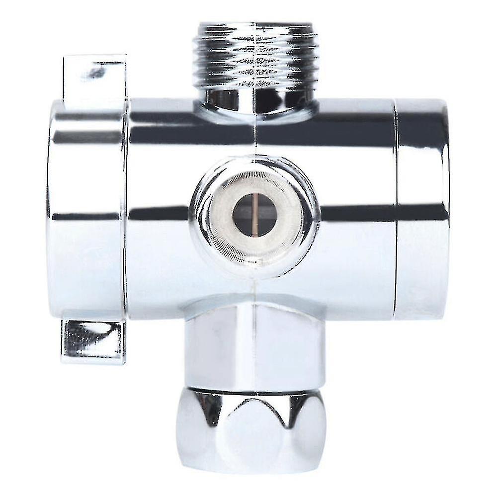 3 Way T-adapter Bath Shower Mixer Diverter Valve Splitter Connector