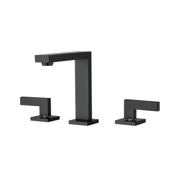 Widespread 2 Handle High Arc Bathroom Faucet Matte...