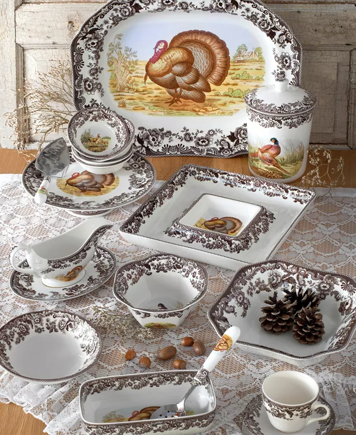 Spode Dinnerware Woodland Turkey Collection