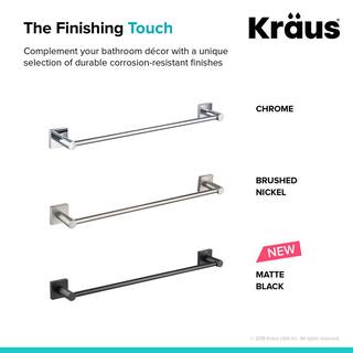 KRAUS Ventus 18 in. Bathroom Towel Bar in Brushed Nickel KEA-17736BN