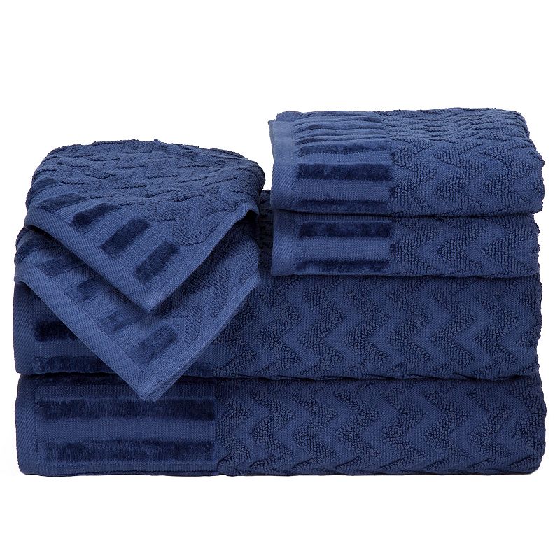 Portsmouth Home Chevron 6-piece Bath Towel Set