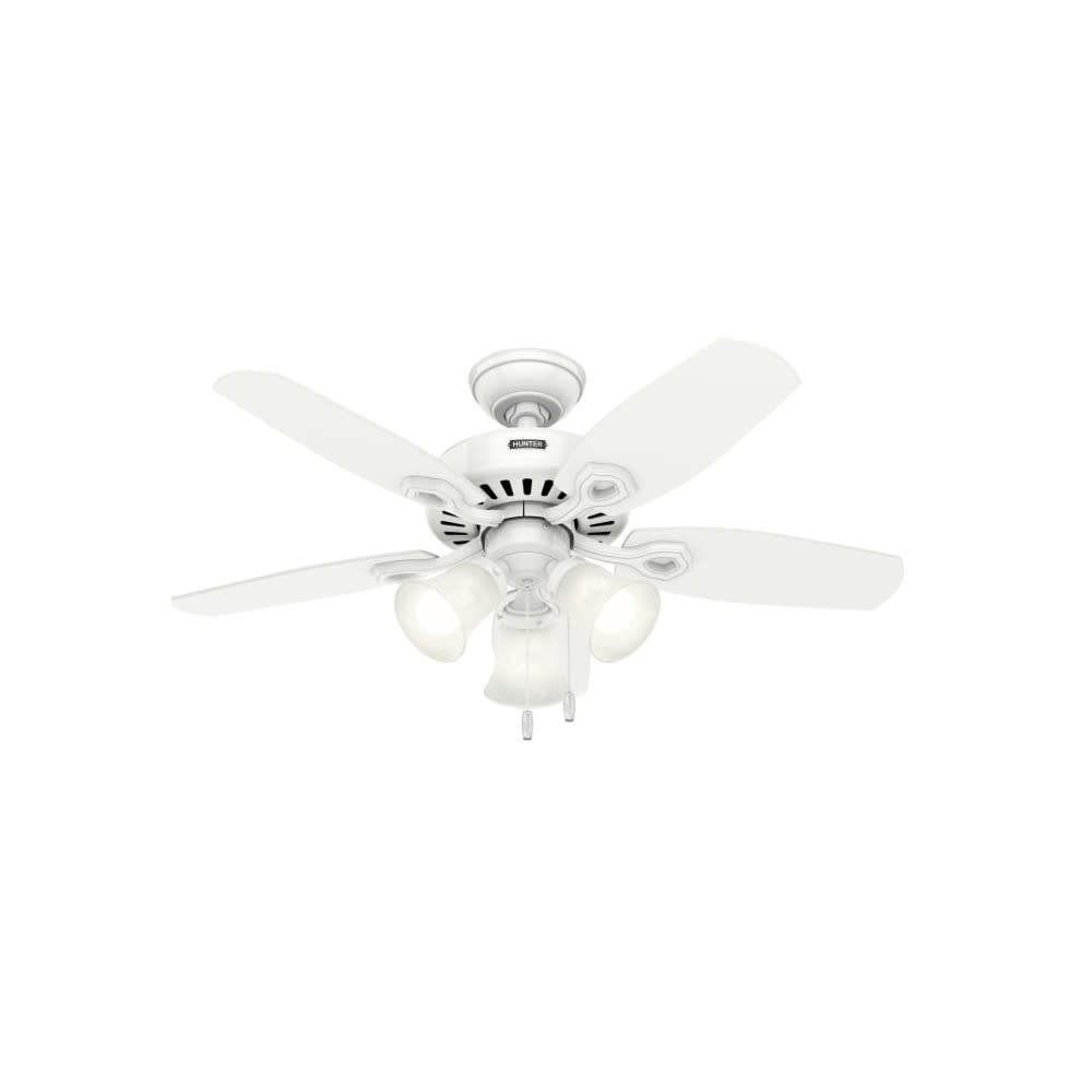 Hunter Builder Ceiling Fan 42 LED Indoor Snow White