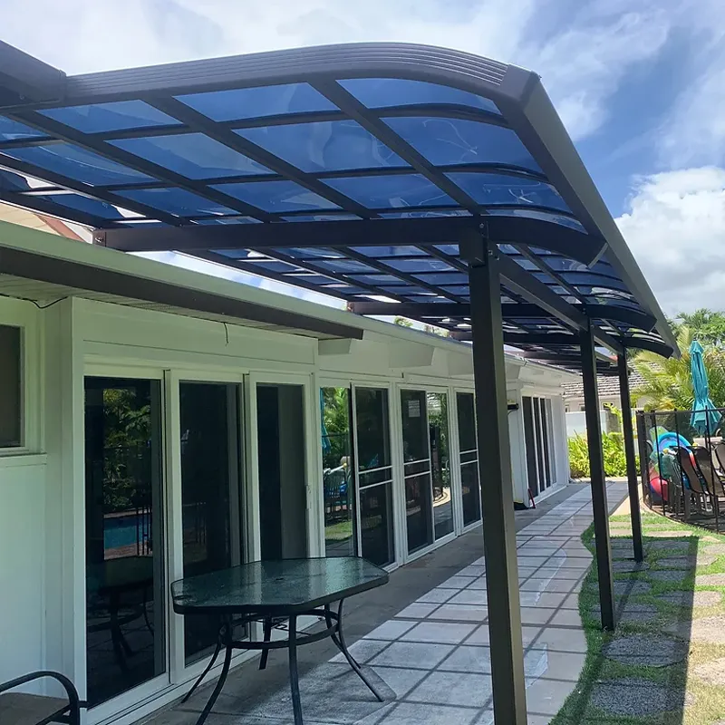 garden supplies heavy duty aluminium polycarbonate roof shade canopy patio cover awnings garden building