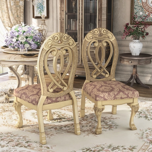 Furniture of America Moka Traditional Vintage Formal Dining Chairs (Set of 2)