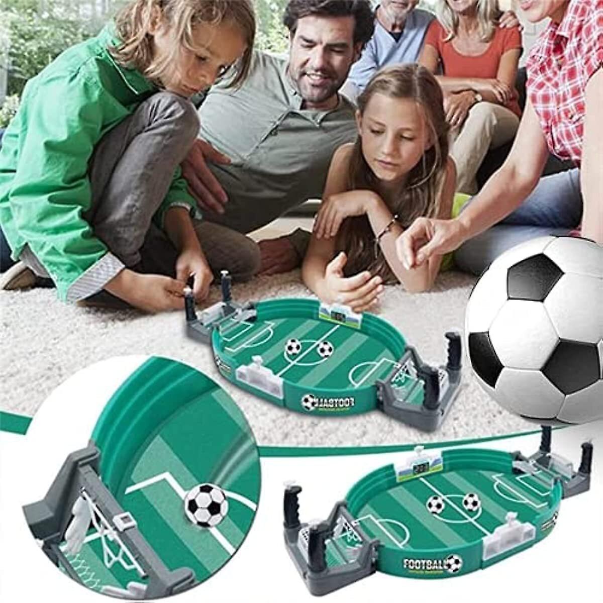 Football Table Interactive Game， Mini Table Soccer Game， Desktop Interactive Soccer Game Toy， 2-player Desktop Football Battle Table For Kids Adults(l