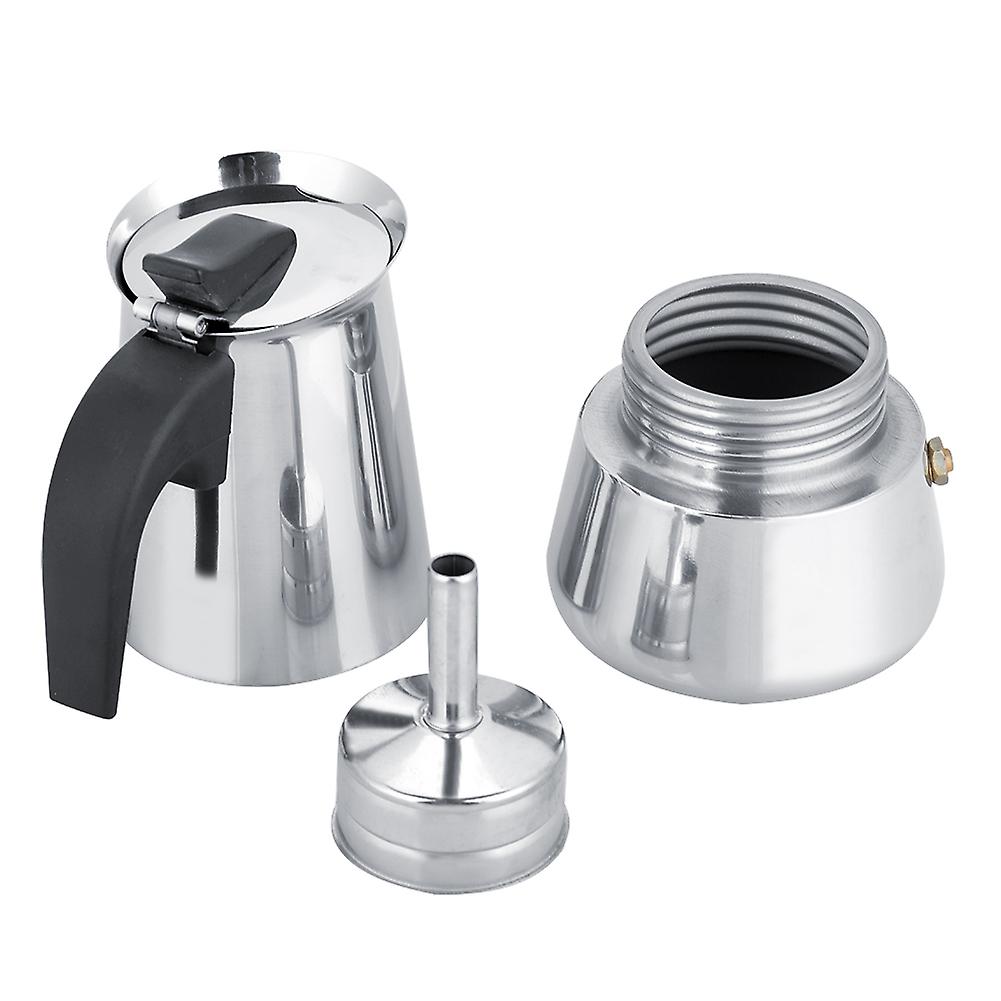 Portable Stainless Steel Coffee Pot Moka Espresso Maker Mocha Pot (450ml)