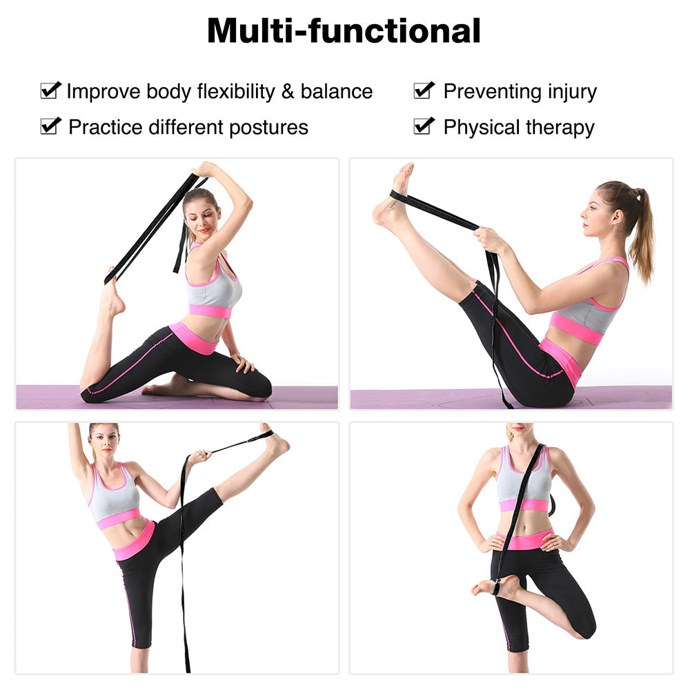 Yescom Stretch Strap with Door Anchor Yoga Swing Dancers Gymnastics