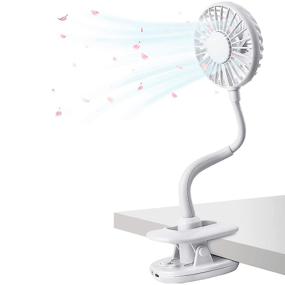 Clip Fan Rechargeable Battery Operated Clip On Mini Desk Fan For Baby