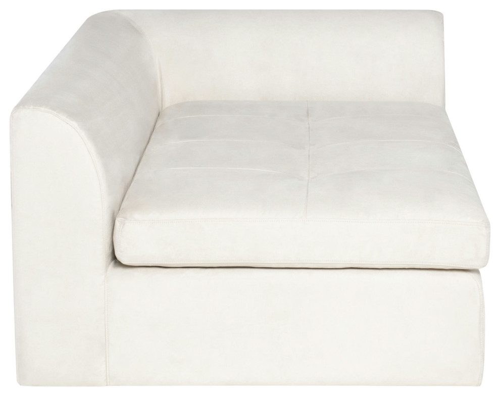 Lola Champagne Microsuede Fabric Modular Sofa  Hgsn315   Transitional   Armchairs And Accent Chairs   by Kolibri Decor  Houzz