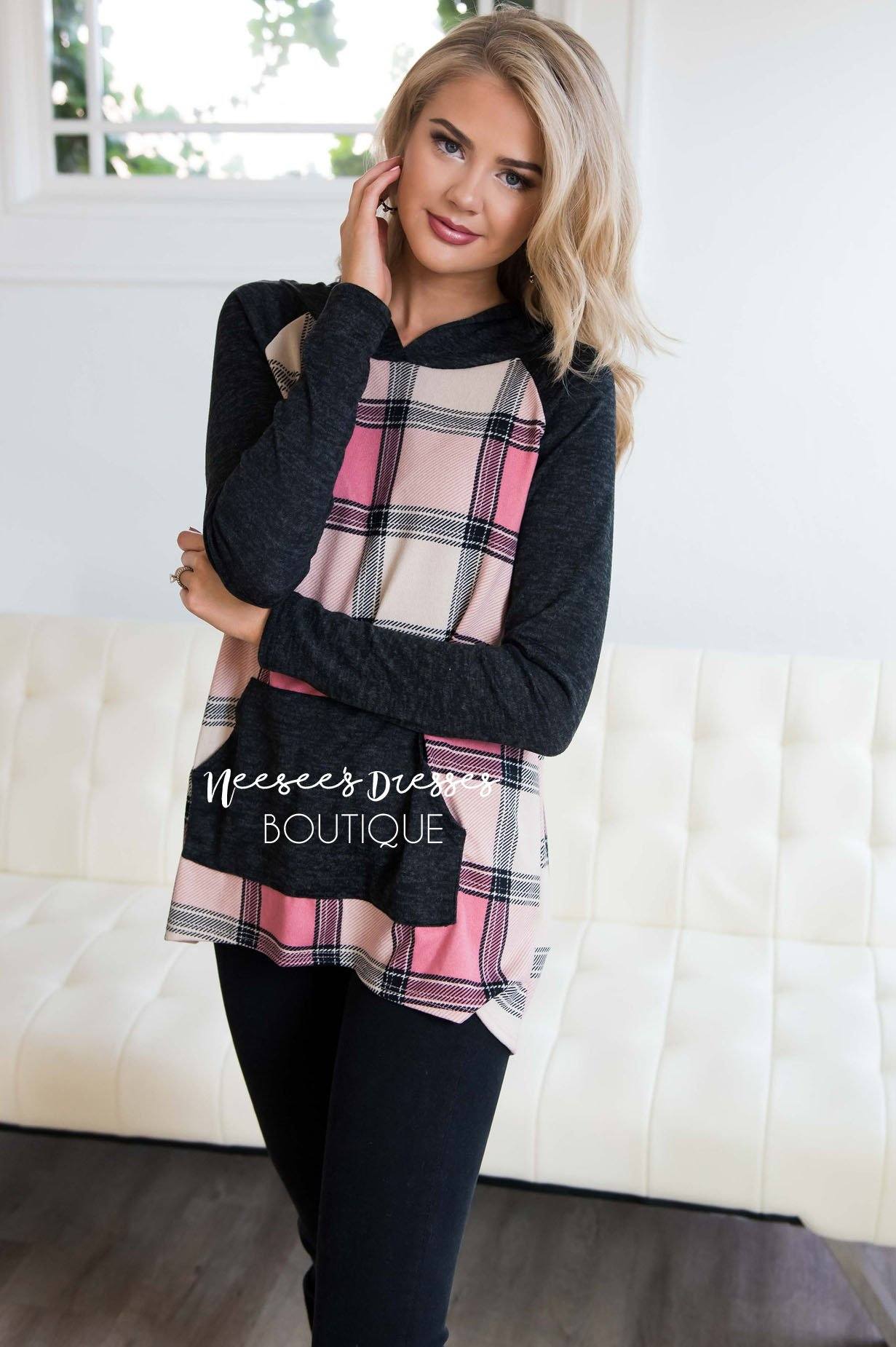 Plaid Pullover Hoodie