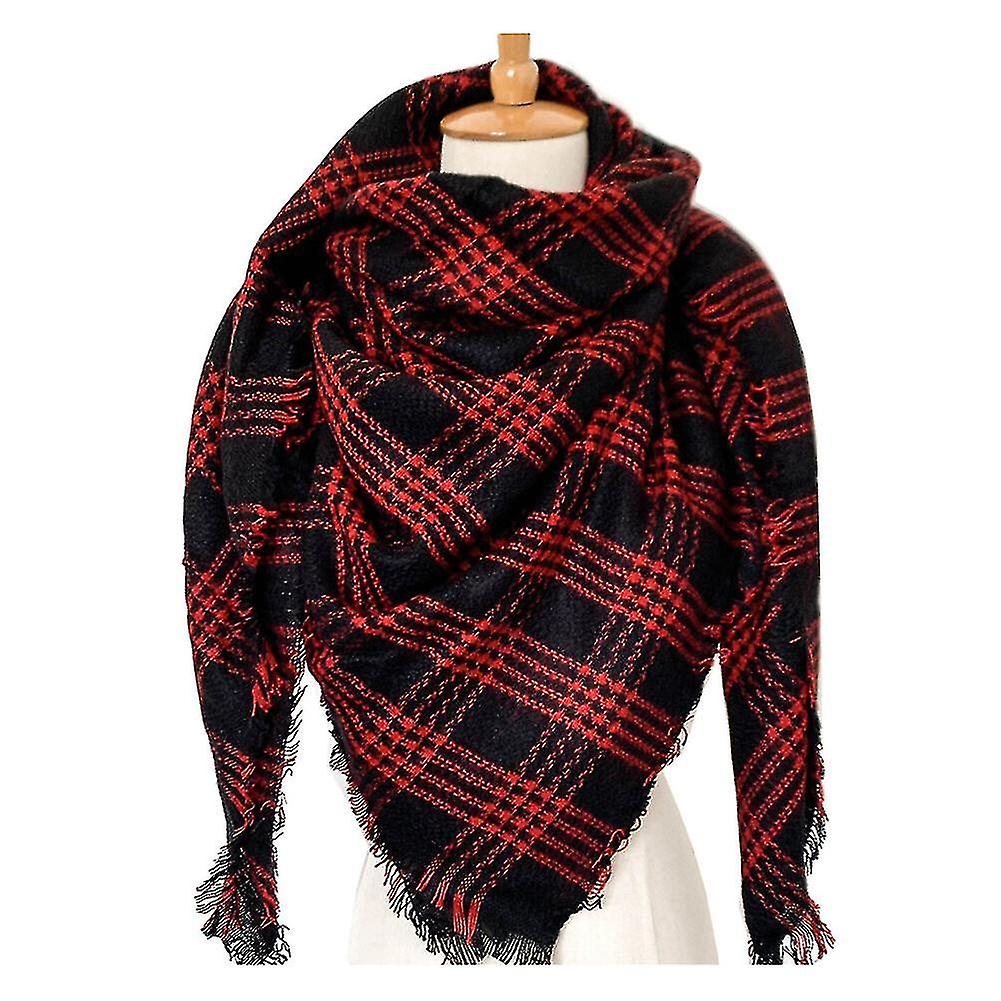 Women's Winter Scarf Plaid Check