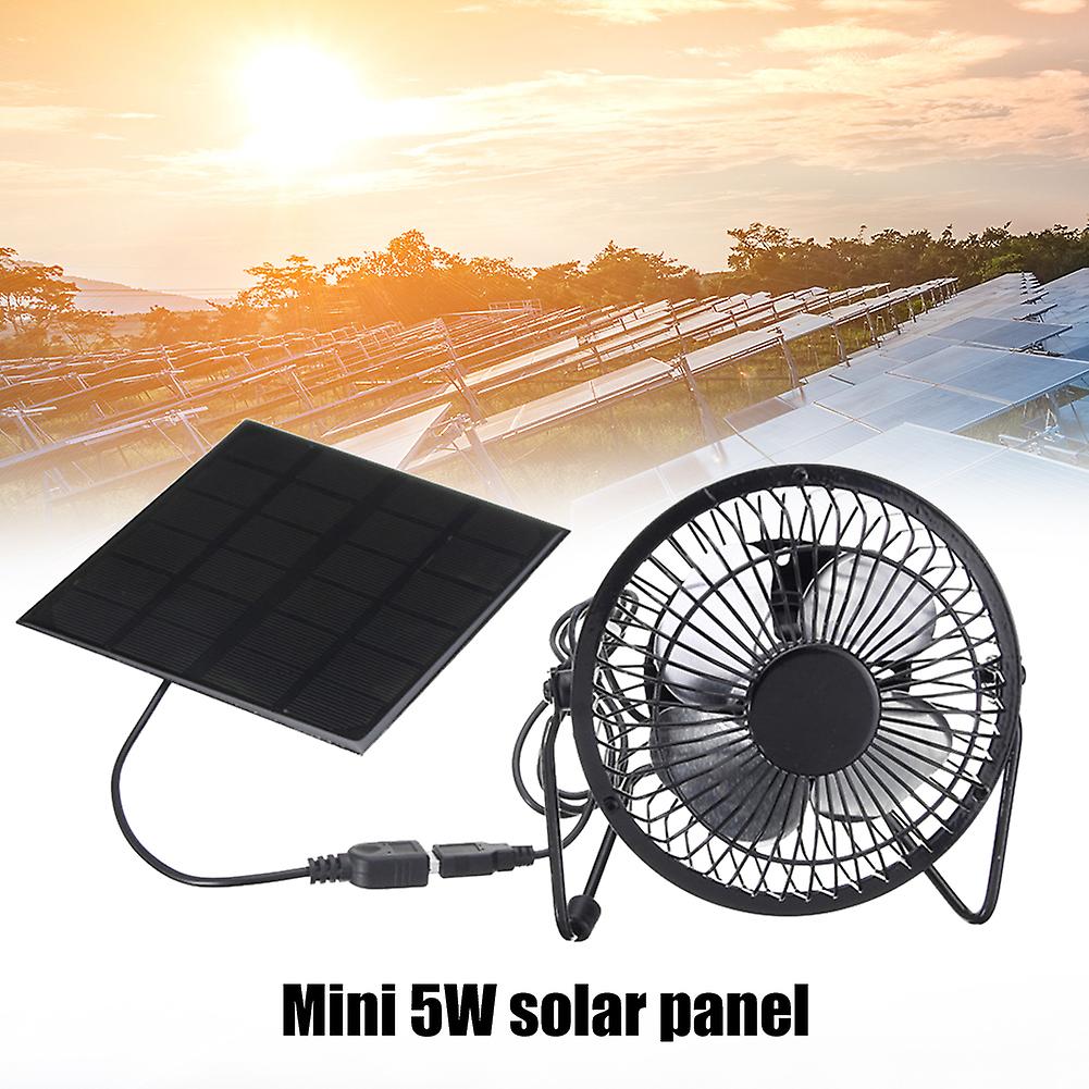 5w Usb Solar Exhaust Fan Air Extractor Mini Ventilator Sun Panel Powered Fan Cooling Ventilation Usb Solar Powered Panel