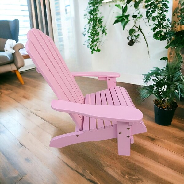 KISRAIS Wooden Children Adirondack Chair for Outdoor/Indoor Use