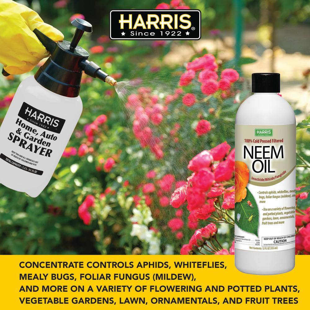 Harris 12 oz. 100% Cold Pressed Unrefined Cosmetic Grade Neem Oil NEEM-12