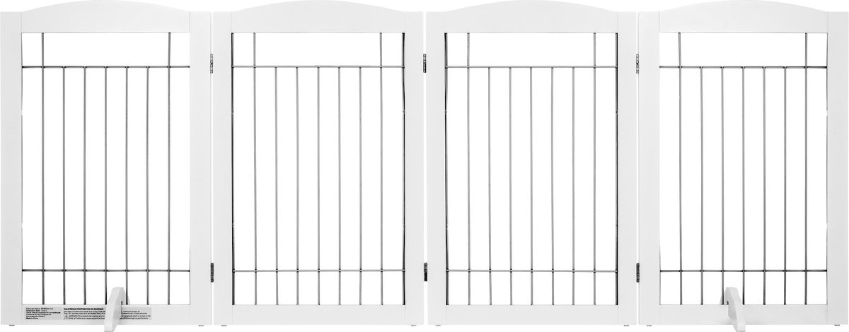 Spirich Freestanding Foldable Wire Dog Gate