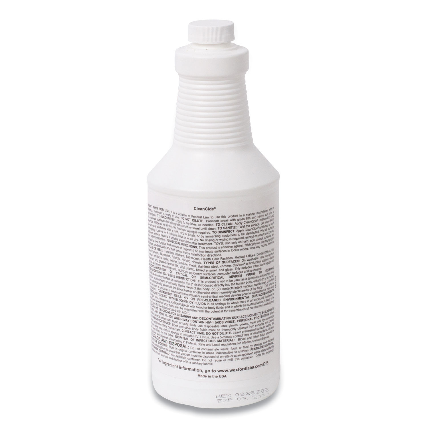 CleanCide RTU Disinfecting Cleaner by Wexford Labs WXF213002CT