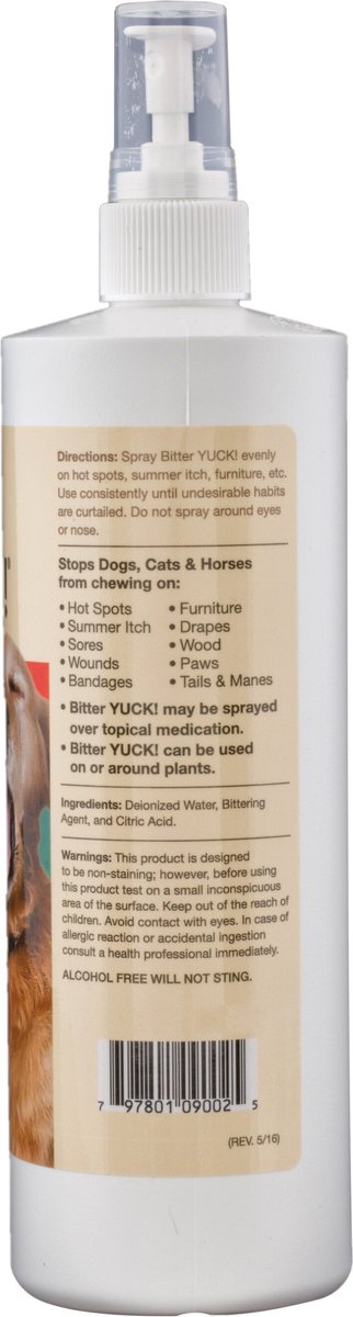 NaturVet Bitter YUCK! No Chew Dog， Cat and Horse Spray