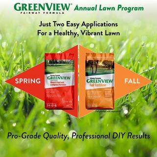 GreenView 36 lbs. Fairway Formula Spring Fertilizer Weed and Feed and Crabgrass Preventer Covers 10000 sq. ft. (24-0-6) 2129193