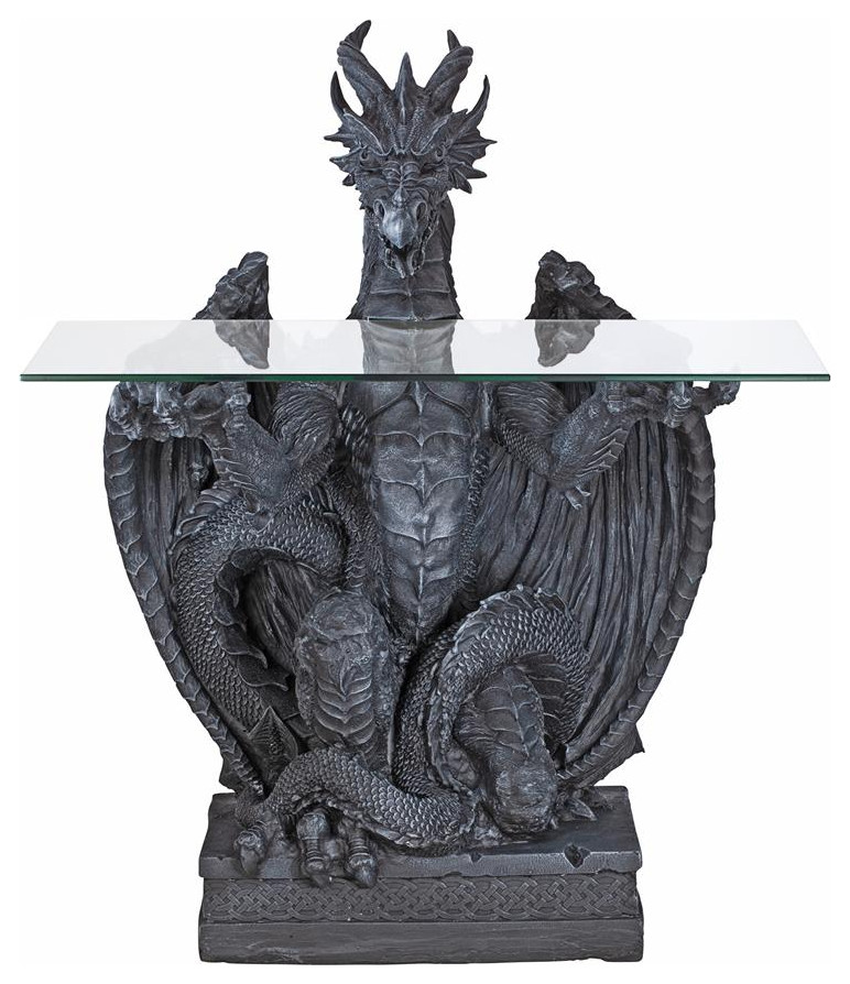 Design Toscano Subservient Dragon Table   Contemporary   Side Tables And End Tables   by PARMA HOME  Houzz