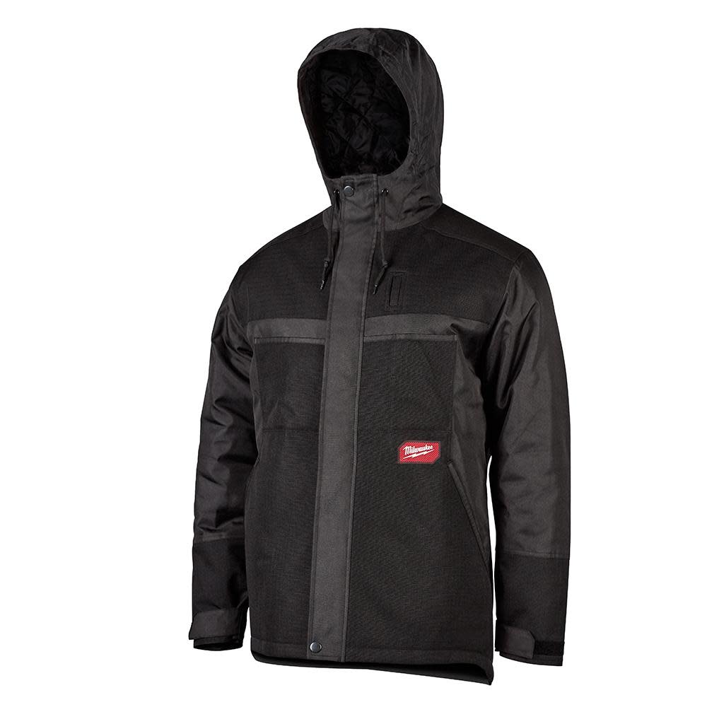 Milwaukee M12 Heated Jacket AXIS Layering System with GridIron Workshell Kit Black Large