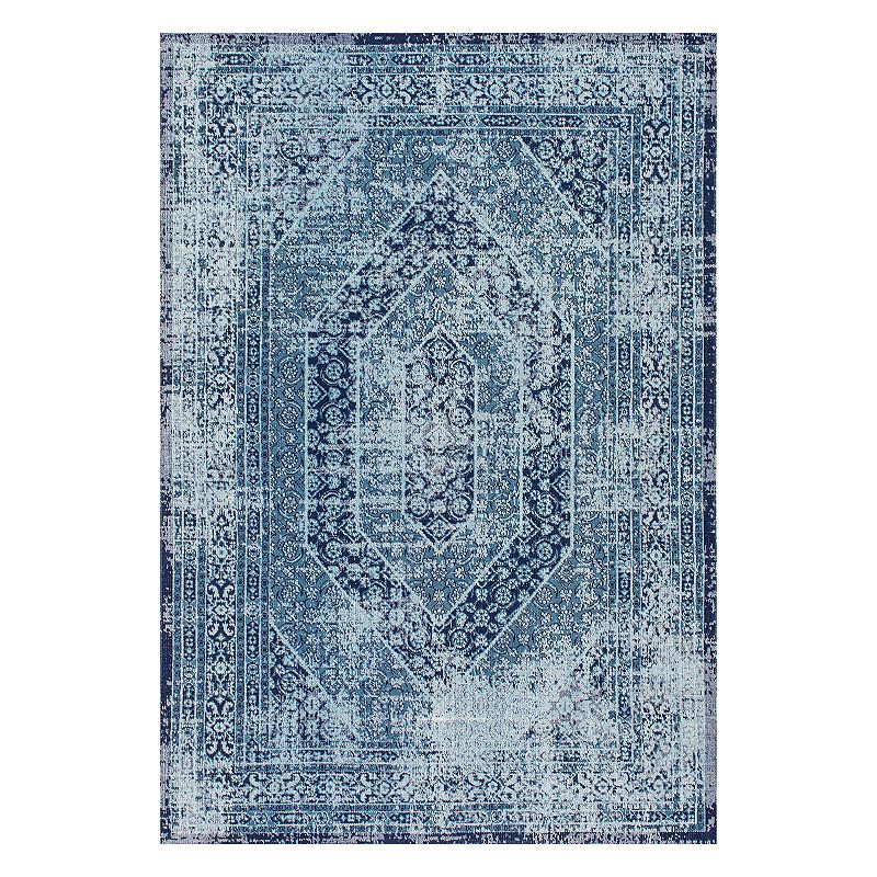 nuLOOM Freda Vintage Floral Garden Lattice Rug