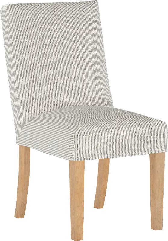 Jennifer Taupe Slipcover Upholstered Dining Chair - Skyline Furniture