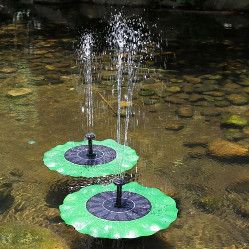 Hot Sale Solar Floating Garden Fountain Outdoor Garden Pond Landscape Decoration Lotus Solar Fountain Pump