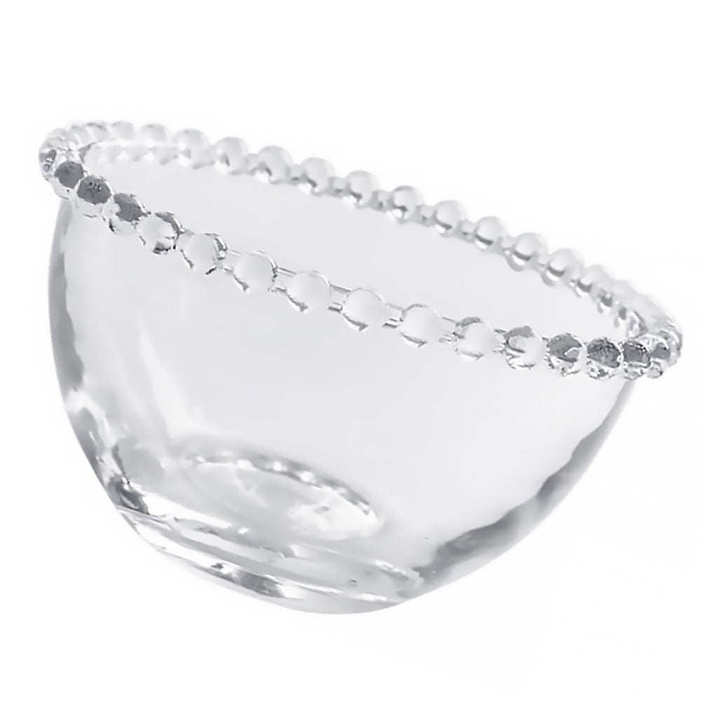 Hemoton 1Pc Transparent Glass Bowl Chic Vegetable Salad Bowl Fruit Plate Storage Bowl